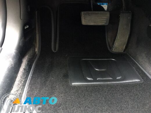 Honda Accord 2003-2007 реальное фото ворсовых ковриков как лежат в машине купить черные бизнес Avtoplus.com.ua