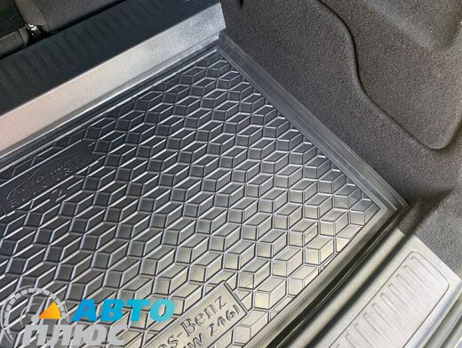 Автомобильный коврик в багажник Mercedes B (W246) 2014- Electric Drive 2-х уров. полка (Avto-Gumm)