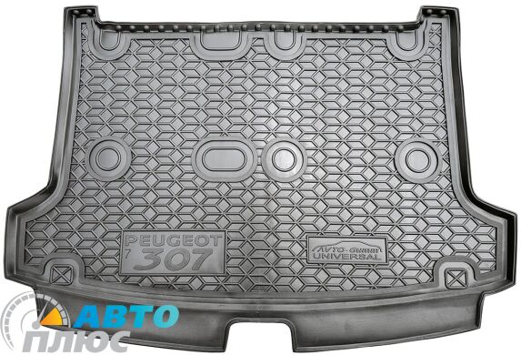 Автомобильный коврик в багажник Peugeot 307 2001- Universal (AVTO-Gumm)