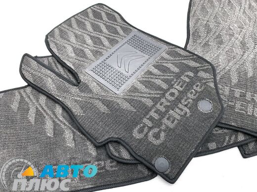 Композитные коврики в салон Citroen C-Elysee 2013- (V) серые AVTO-Tex