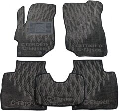 Композитные коврики в салон Citroen C-Elysee 2013- (V) серые AVTO-Tex