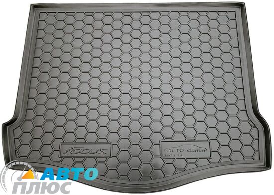 Автомобильный коврик в багажник Ford Focus 3 2011- Hatchback (докатка) (Avto-Gumm)