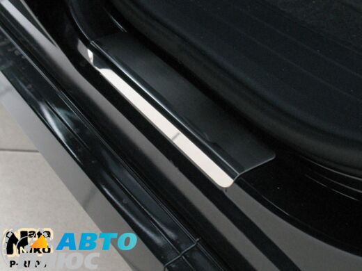 Накладки на пороги Renault Koleos 2008- (Premium)