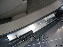Накладки на пороги Jeep Patriot 2007- (Premium)