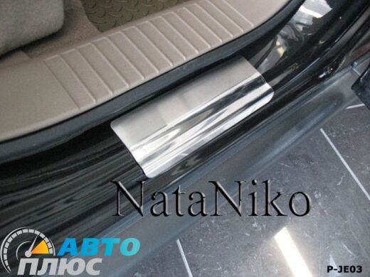 Накладки на пороги Jeep Patriot 2007- (Premium)