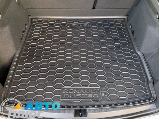 Автомобильный коврик в багажник Renault Duster 2018- (4WD) (Avto-Gumm)