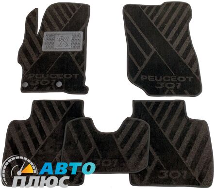 Композитные коврики в салон Peugeot 301 2013- (X) AVTO-Tex