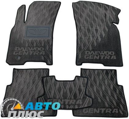 Композитные коврики в салон Daewoo Gentra 2013- (V) серые AVTO-Tex