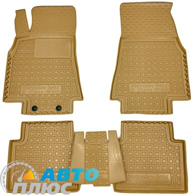 Автомобильные коврики в салон Mercedes B (W245) 2005-2011 бежевые (AVTO-Gumm)