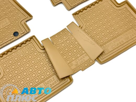 Автомобильные коврики в салон Mercedes B (W245) 2005-2011 бежевые (AVTO-Gumm)