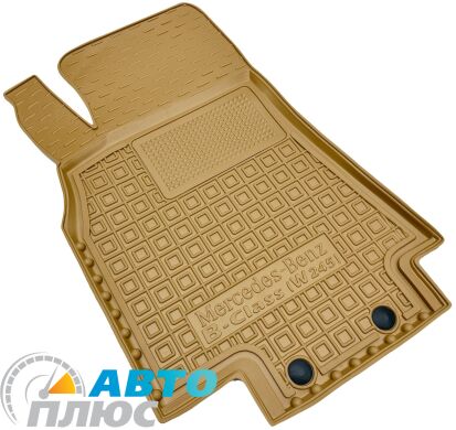 Автомобильные коврики в салон Mercedes B (W245) 2005-2011 бежевые (AVTO-Gumm)