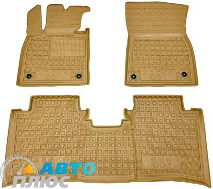 Автомобильные коврики в салон Zeekr 001 2022- бежевые (AVTO-Gumm)