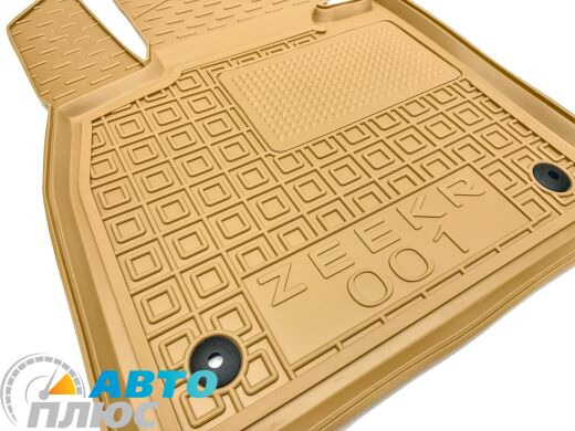 Автомобильные коврики в салон Zeekr 001 2022- бежевые (AVTO-Gumm)