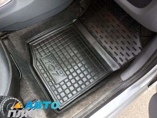 Передние коврики в автомобиль Peugeot 107 2005- (Avto-Gumm)