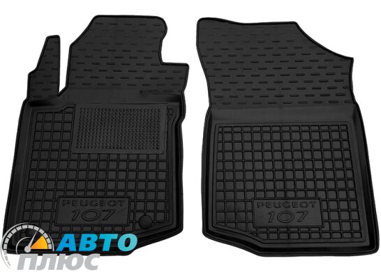 Передние коврики в автомобиль Peugeot 107 2005- (Avto-Gumm)