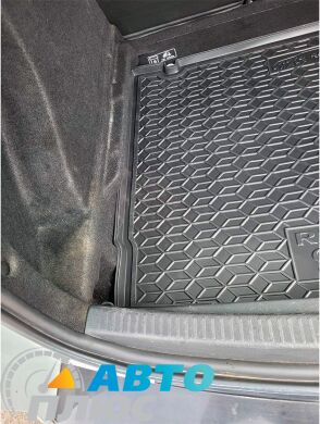 Автомобильный коврик в багажник Renault Clio 4 2012- Universal нижняя полка (AVTO-Gumm)