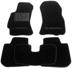 Фото ковриков в салон для автомобиля Subaru Outback 10-/Legacy 10- черные бизнес Avtoplus.com.ua