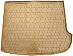 Автомобильный коврик в багажник Hyundai Santa Fe 2006-2012 7 мест бежевый (AVTO-Gumm)