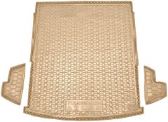 Автомобильный коврик в багажник Volkswagen Atlas 2016- 7 мест удлиненный бежевый (AVTO-Gumm)