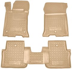 Автомобильные коврики в салон Acura TLX 2014- бежевые (AVTO-Gumm)