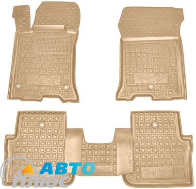 Автомобильные коврики в салон Acura TLX 2014- бежевые (AVTO-Gumm)