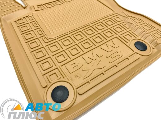 Автомобильные коврики в салон BMW X3 (E83) 2004-2010 бежевые (AVTO-Gumm)