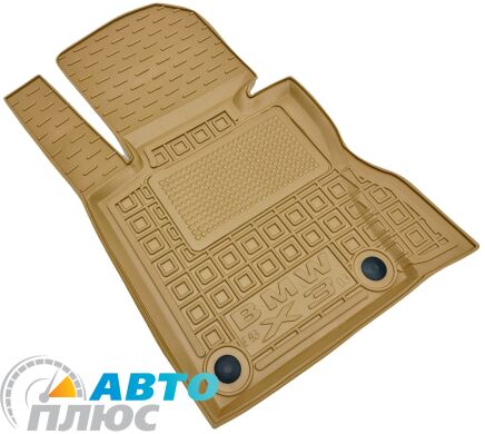 Автомобильные коврики в салон BMW X3 (E83) 2004-2010 бежевые (AVTO-Gumm)