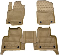 Автомобильные коврики в салон Mercedes ML (W166) 11-/GLE 14- бежевые (AVTO-Gumm)