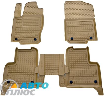 Автомобильные коврики в салон Mercedes ML (W166) 11-/GLE 14- бежевые (AVTO-Gumm)