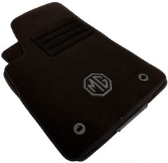 Ворсовые коврики в салон MG 5 2012- черные ML Lux