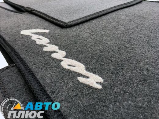 Коврики в салон текстильные Daewoo Lanos 1996- серые Стандарт
