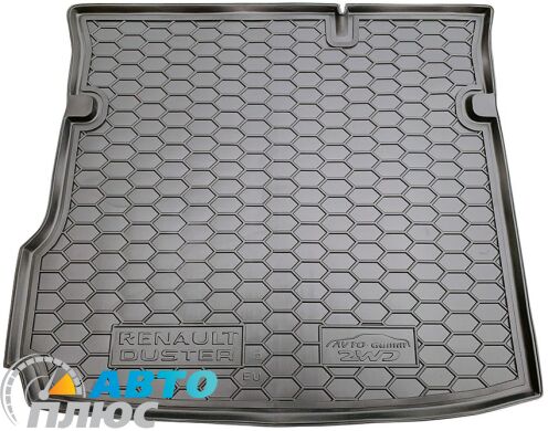 Автомобильный коврик в багажник Renault Duster 2018- (2WD) (Avto-Gumm)