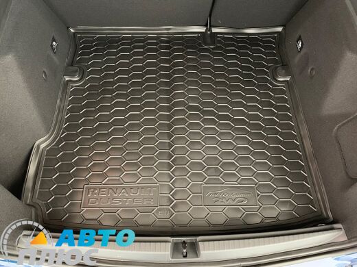 Автомобильный коврик в багажник Renault Duster 2018- (2WD) (Avto-Gumm)