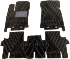 Композитные коврики в салон Infiniti JX/QX60 2012- 5 мест (X) AVTO-Tex