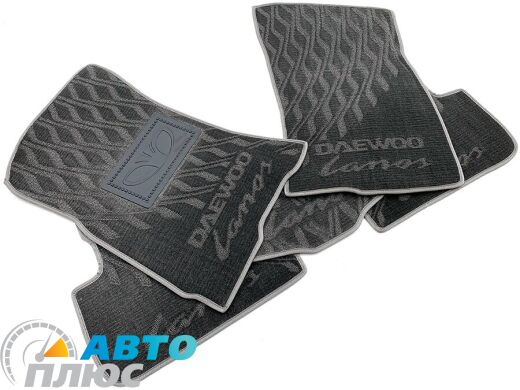 Композитные коврики в салон Daewoo Lanos 1996- (V) серые AVTO-Tex