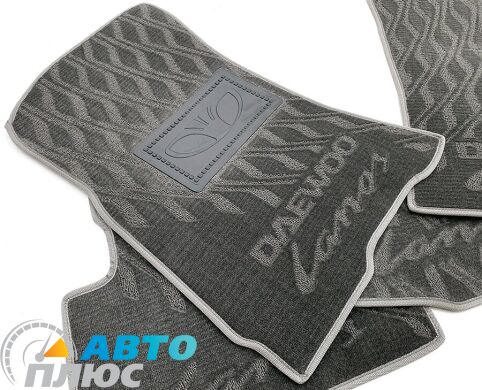 Композитные коврики в салон Daewoo Lanos 1996- (V) серые AVTO-Tex