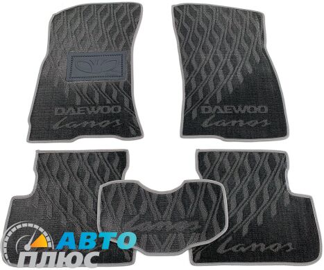 Композитные коврики в салон Daewoo Lanos 1996- (V) серые AVTO-Tex