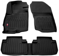 3D Коврики в салон автомобиля Mitsubishi Outlander 2012-2021 (Stingray)