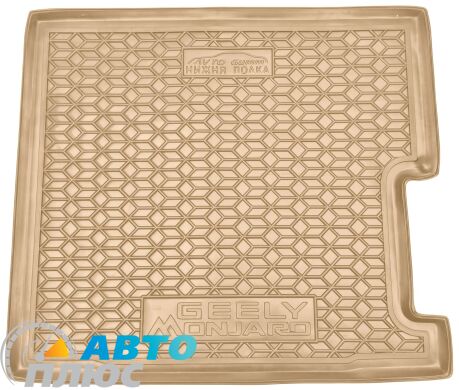 Автомобільний килимок в багажник Geely Monjaro 2023- нижня полка бежевий (AVTO-Gumm)