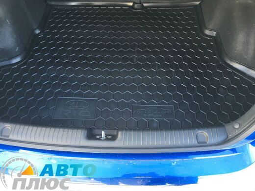 Автомобильный коврик в багажник Kia Rio 2011- Sedan (Avto-Gumm)