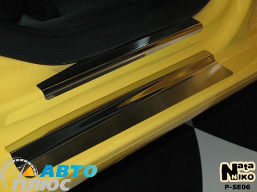 Накладки на пороги Seat Leon 2005-2012 (Premium)