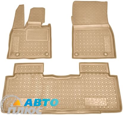Автомобильные коврики в салон Mazda EZ-60 2025- бежевые (AVTO-Gumm)