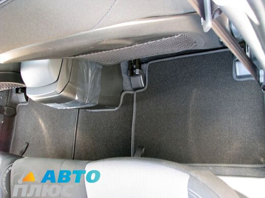 Ворсовые коврики в салон Hyundai i30 2012- черные Milan