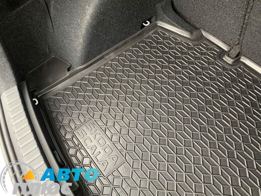 Автомобильный коврик в багажник Skoda Scala 2020- (Avto-Gumm)