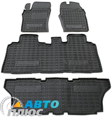 Автомобильные коврики в салон Toyota Previa 2000-2006 6-7 мест (Avto-Gumm)