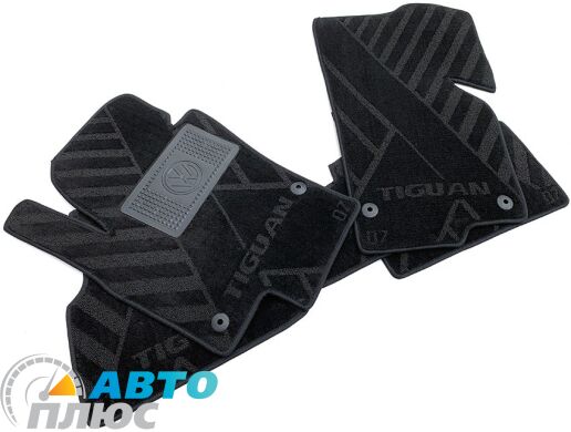 Композитні килимки в салон Volkswagen Tiguan 2007- (X) чорні AVTO-Tex