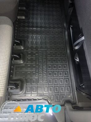 Автомобильные коврики в салон Volkswagen T5/T6 Transporter 2003- 2-й ряд (Avto-Gumm)