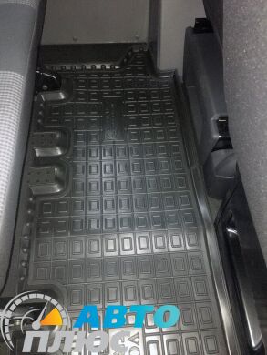 Автомобильные коврики в салон Volkswagen T5/T6 Transporter 2003- 2-й ряд (Avto-Gumm)