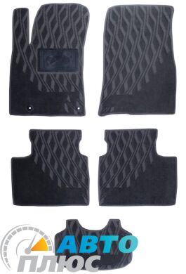 Композитные коврики в салон Daewoo Matiz 1998- (V) серые AVTO-Tex