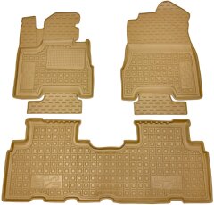 Автомобильные коврики в салон Kia EV5 2024- бежевые (AVTO-Gumm)